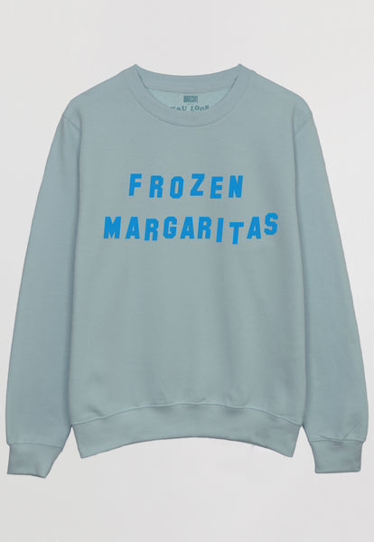 Model wears Frozen Margaritas Slogan top