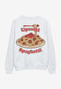 Spaghetti character graphic print jumper in white