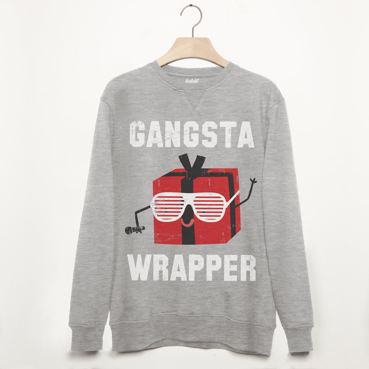 Gangsta wrapper cheap christmas sweater