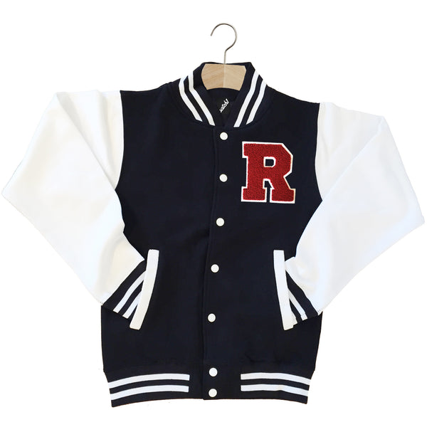 VARSITY BASEBALL JACKET UNISEX PERSONALISED WITH GENUINE US COLLEGE LE Batch1